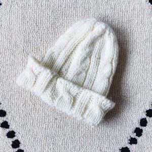 White Knit Hat